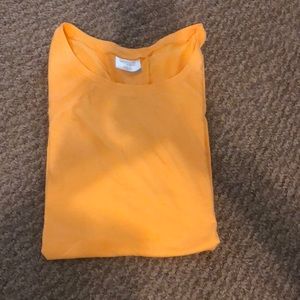 Orange stretchy shirt